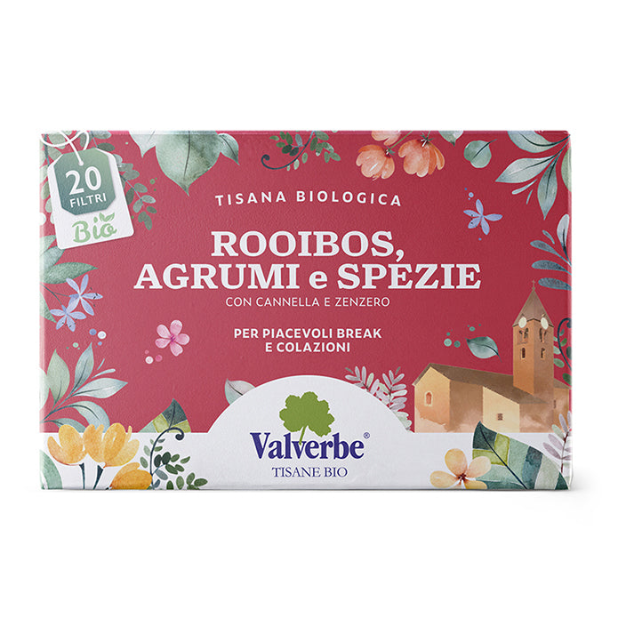 Rooibos Agrumi e Spezie Bio Valverbe 30g - 20 Filtri