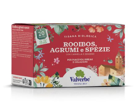 Rooibos Agrumi e Spezie bio Valverbe-30g-20 Filtri