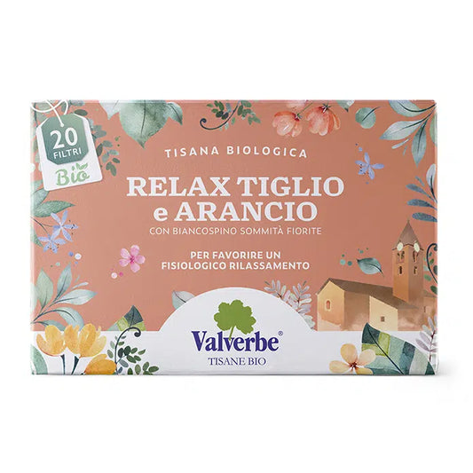 Tisana Relax Tiglio e Arancio Valverbe 30g - 20 Filtri