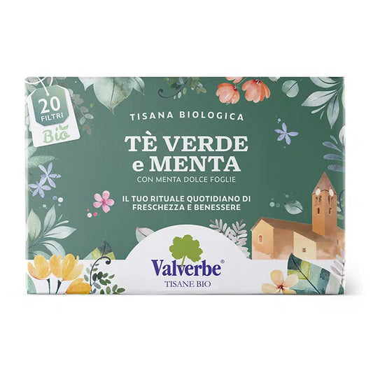 Tè Verde e Menta Valverbe 30g - 20 Filtri