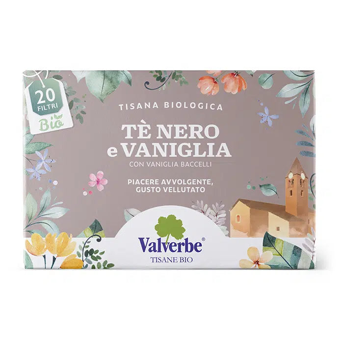 Tè Nero e Vaniglia Valverbe 30g - 20 Filtri