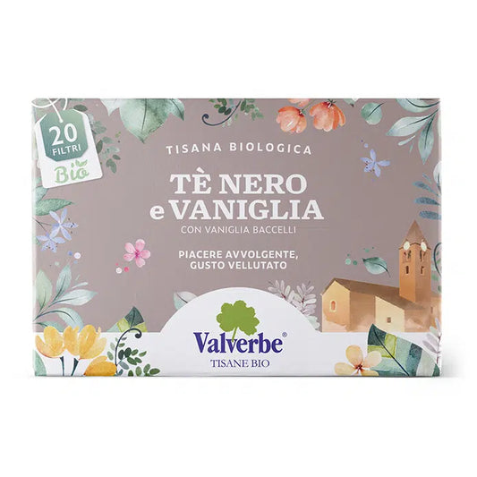 Tè Nero e Vaniglia Valverbe 30g - 20 Filtri