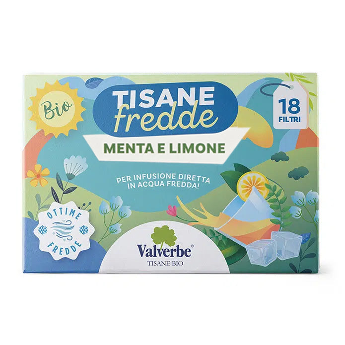Tisana Fredda Menta e Limone Valverbe 27g - 18 Filtri